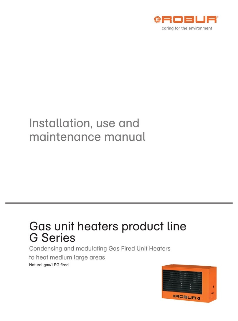 Robur G 30 Instructions for installation, use and maintenance manual