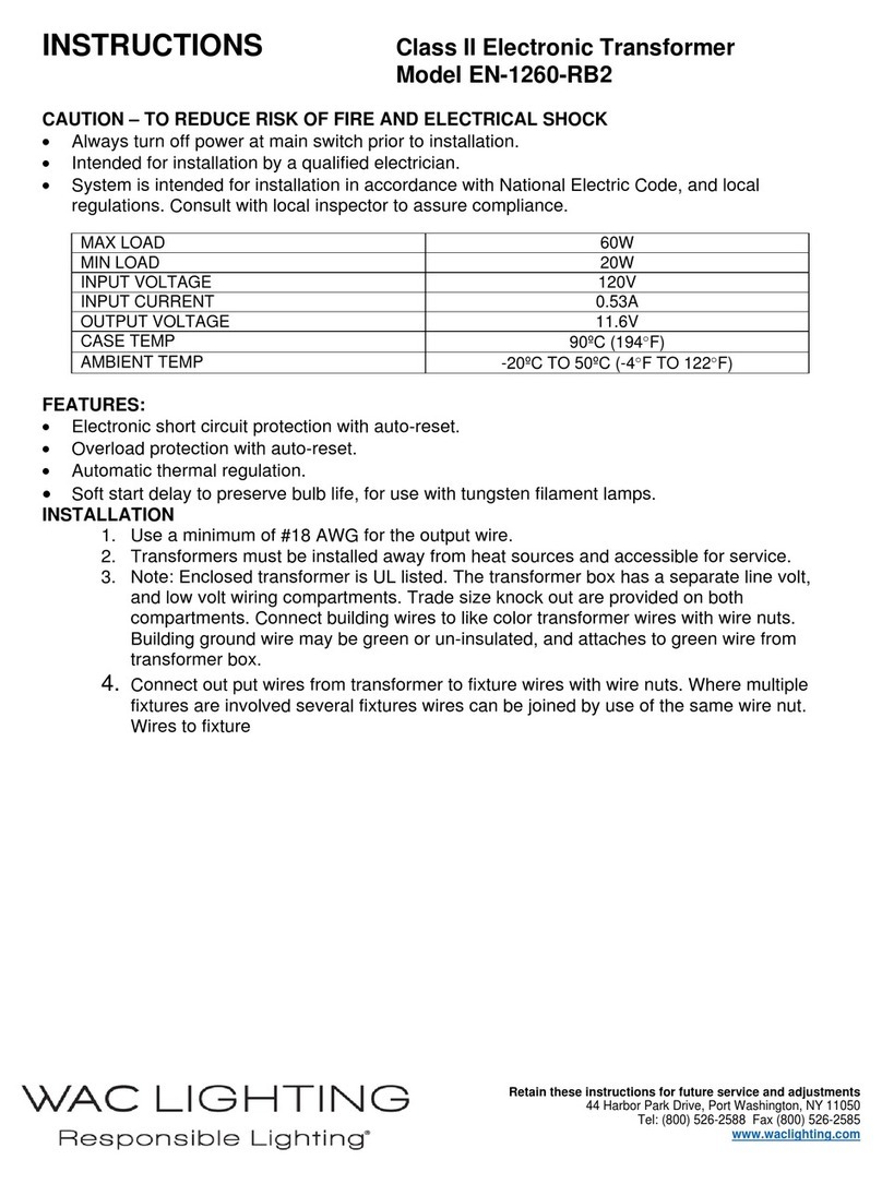 WAC Lighting EN-1260-RB2 Instructions for use