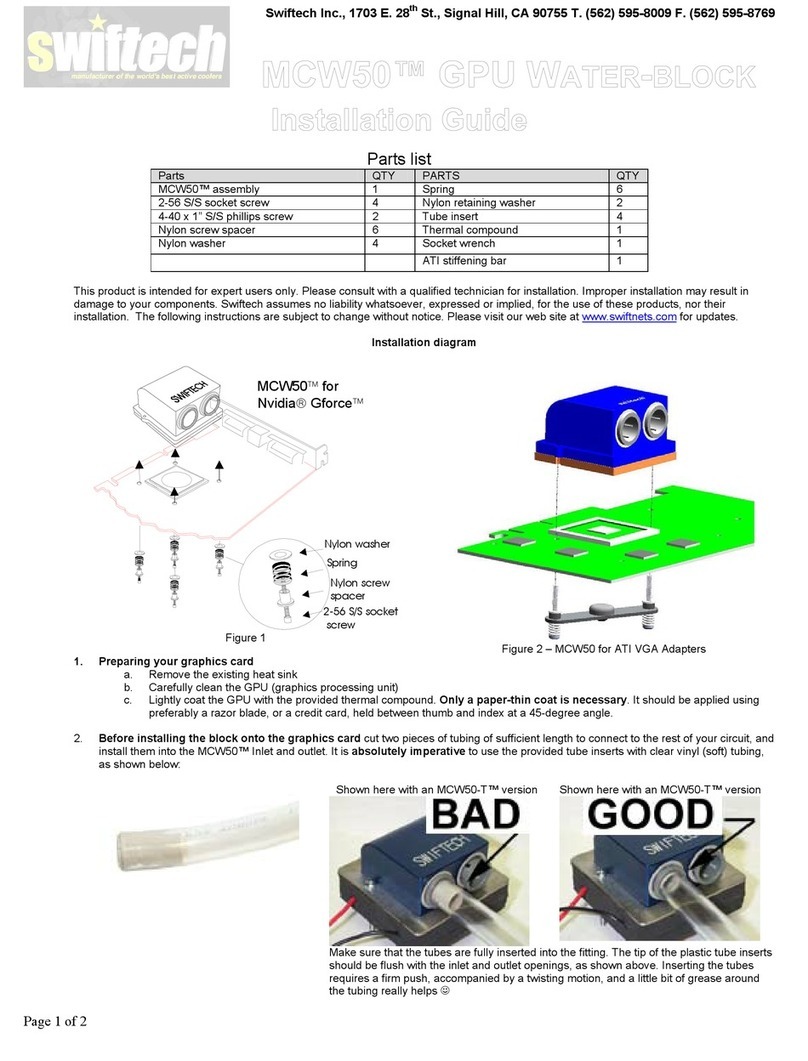 swiftech MCW50 installation guide