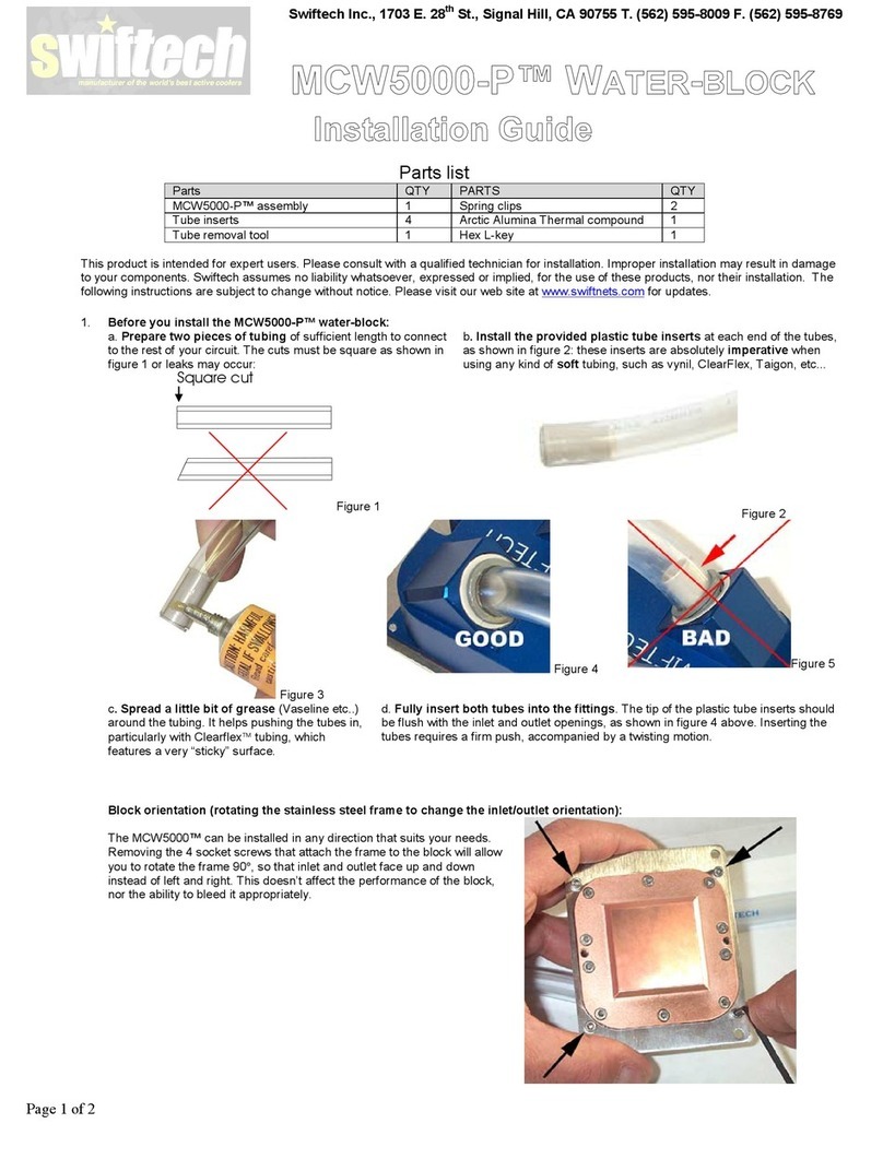 swiftech MCW5000-P User manual