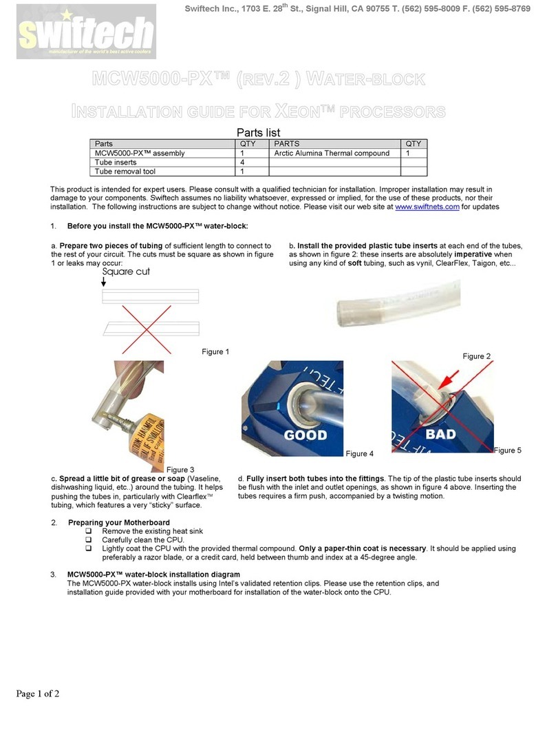 swiftech MCW5000-PX User manual
