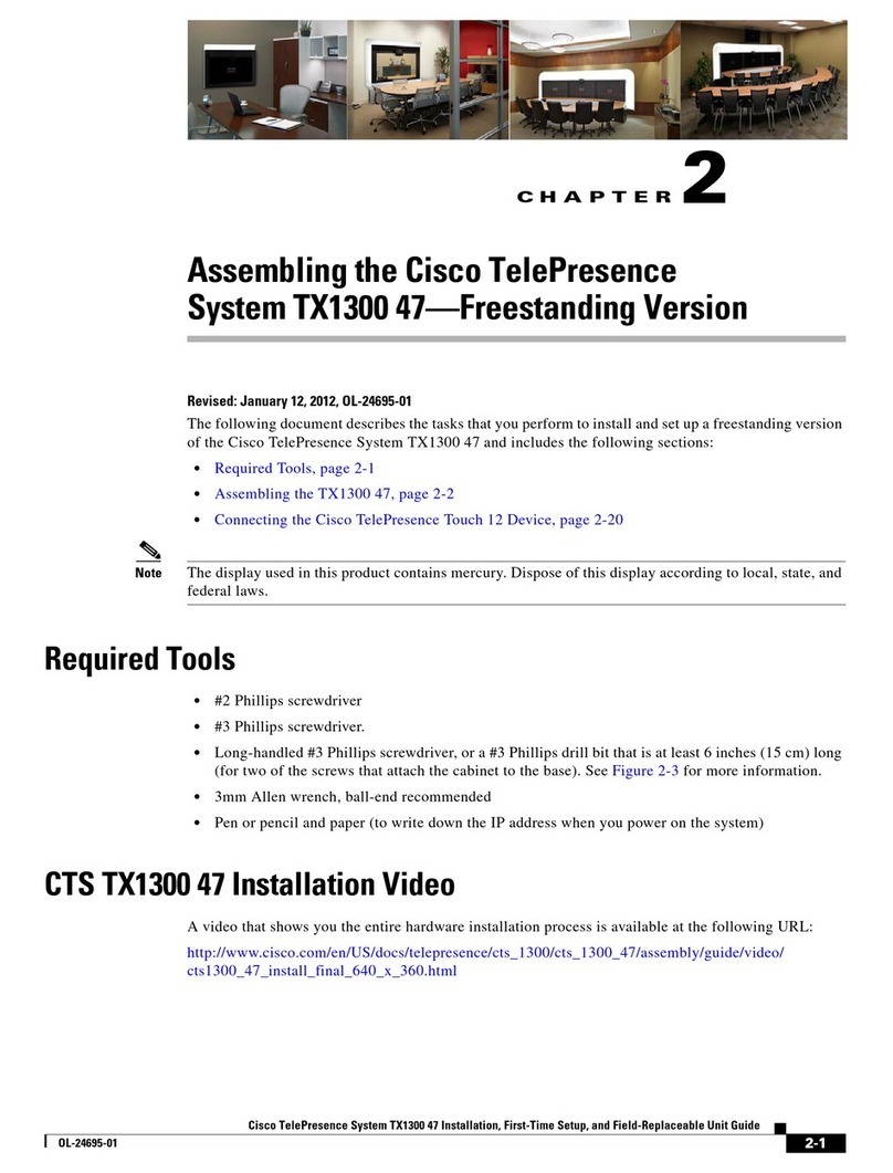 Cisco TX1300 47 User manual