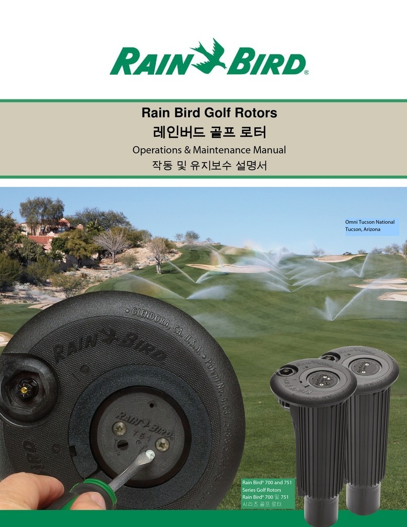 Rain Bird 500 series Operation & maintenance manual