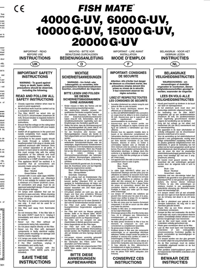 fish mate 4000G-UV instructions
