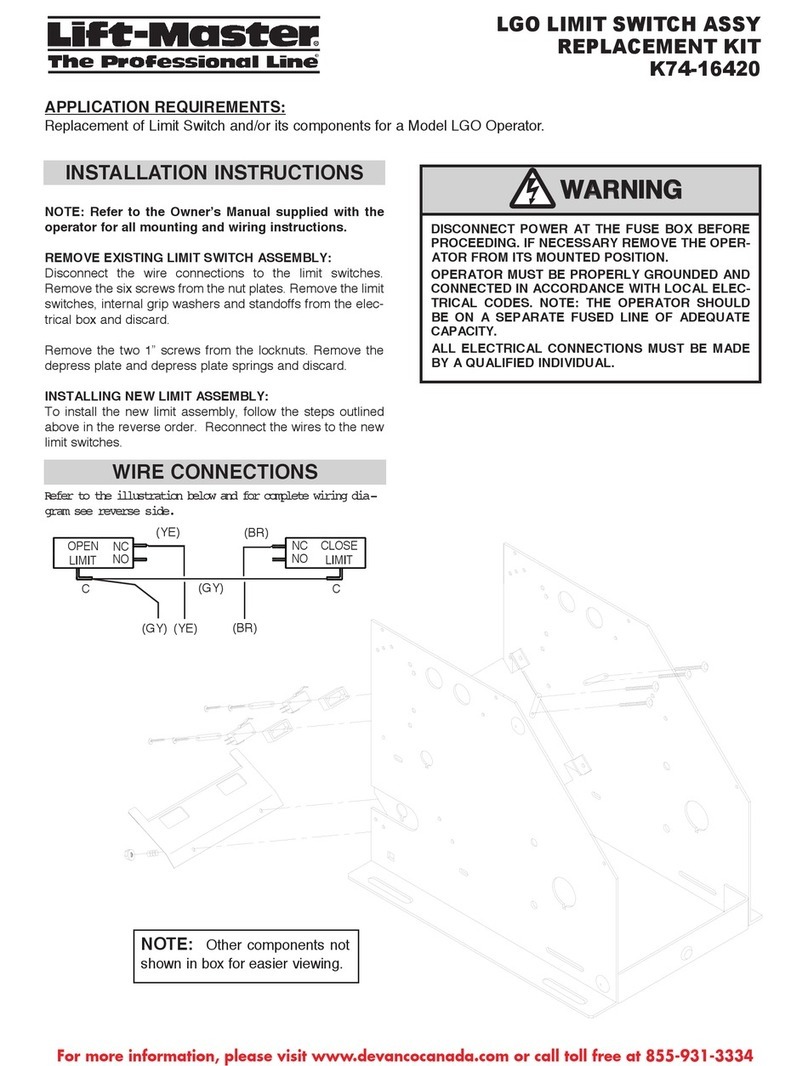 Chamberlain K74-16420 User manual