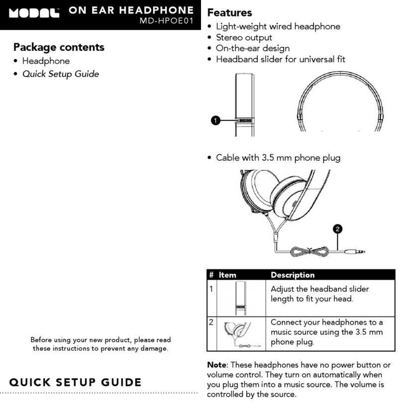 Modal MD-HPOE01 Quick setup guide