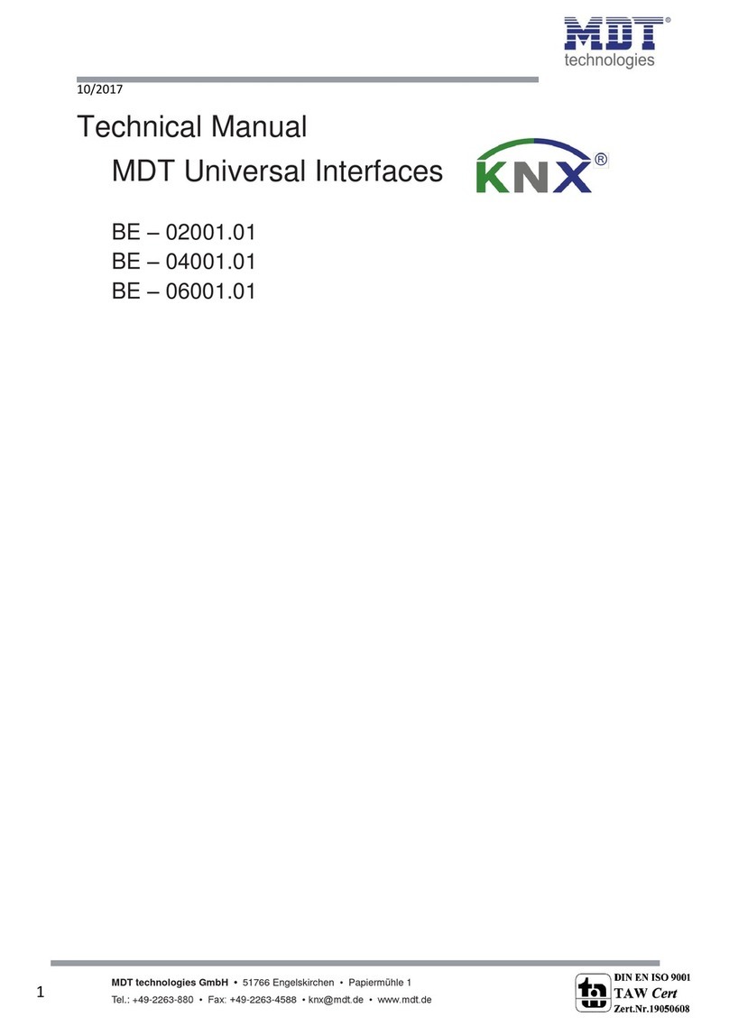 MDT BE-02001.01 Technical manual