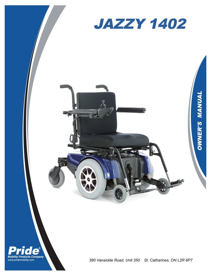 Pride Jazzy 1402 User manual