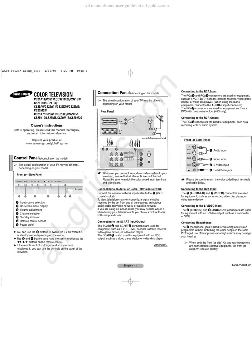 Samsung CS21A11 User manual