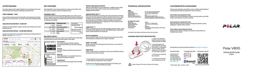 Polar Electro V800 Getting started guide