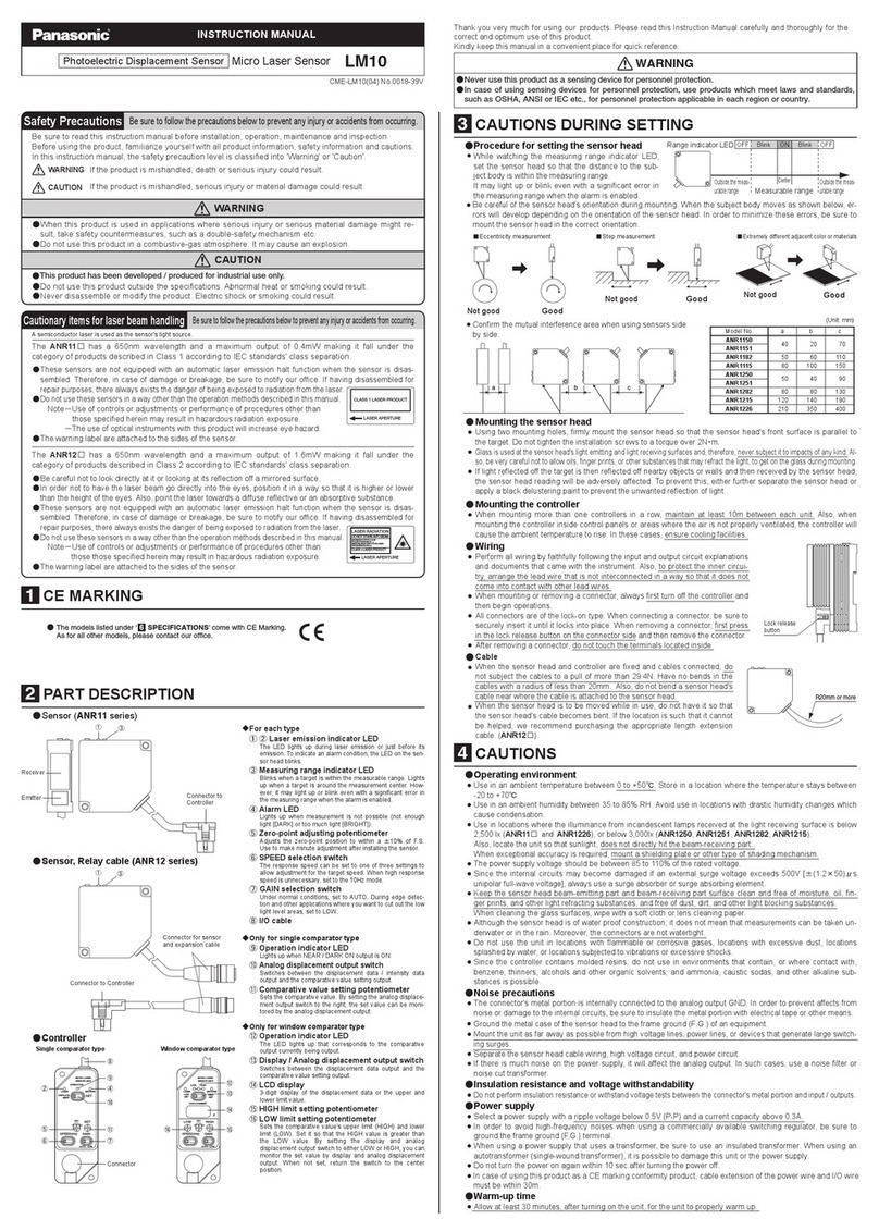 Panasonic LM10 instruction manual