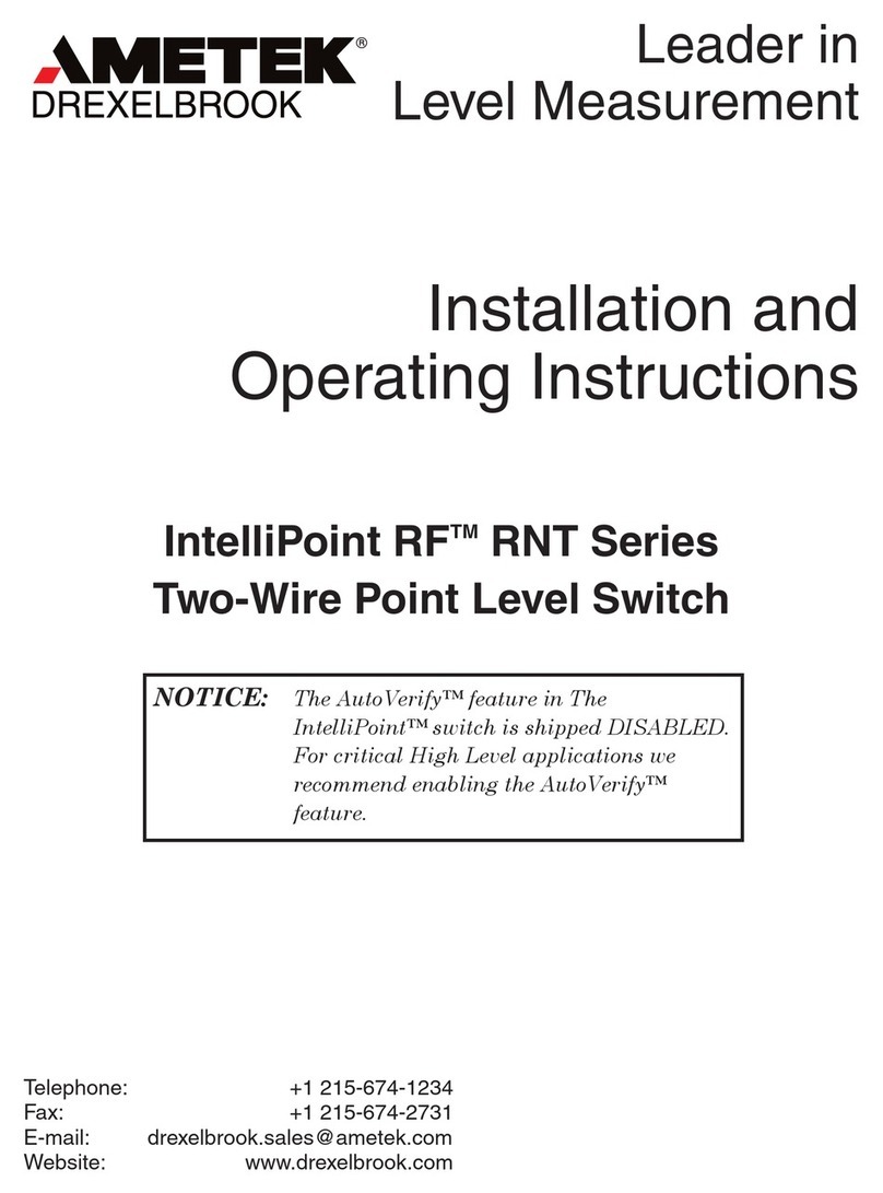 Ametek IntelliPoint RF RNT Series Assembly instructions