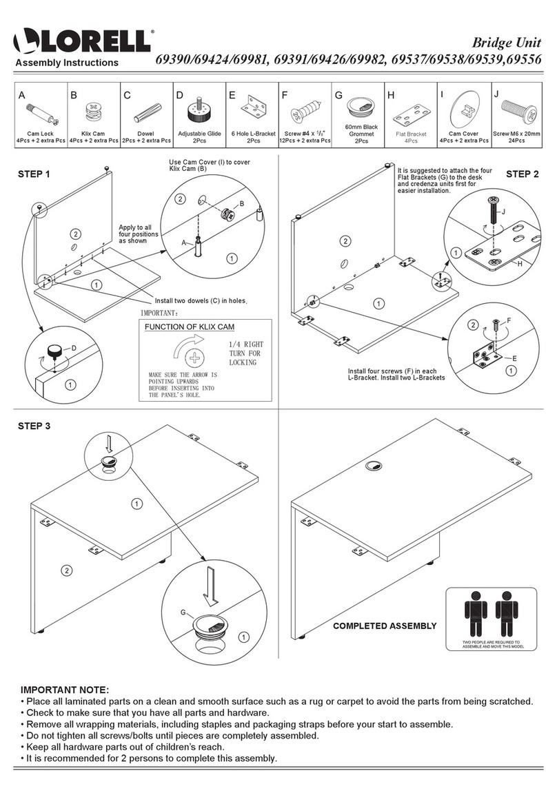 Lorell 69424 User manual