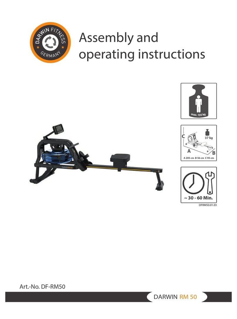 DarwinFitness RM 50 Assembly and operating instructions DarwinFitness RM 50 Assembly and operating instructions