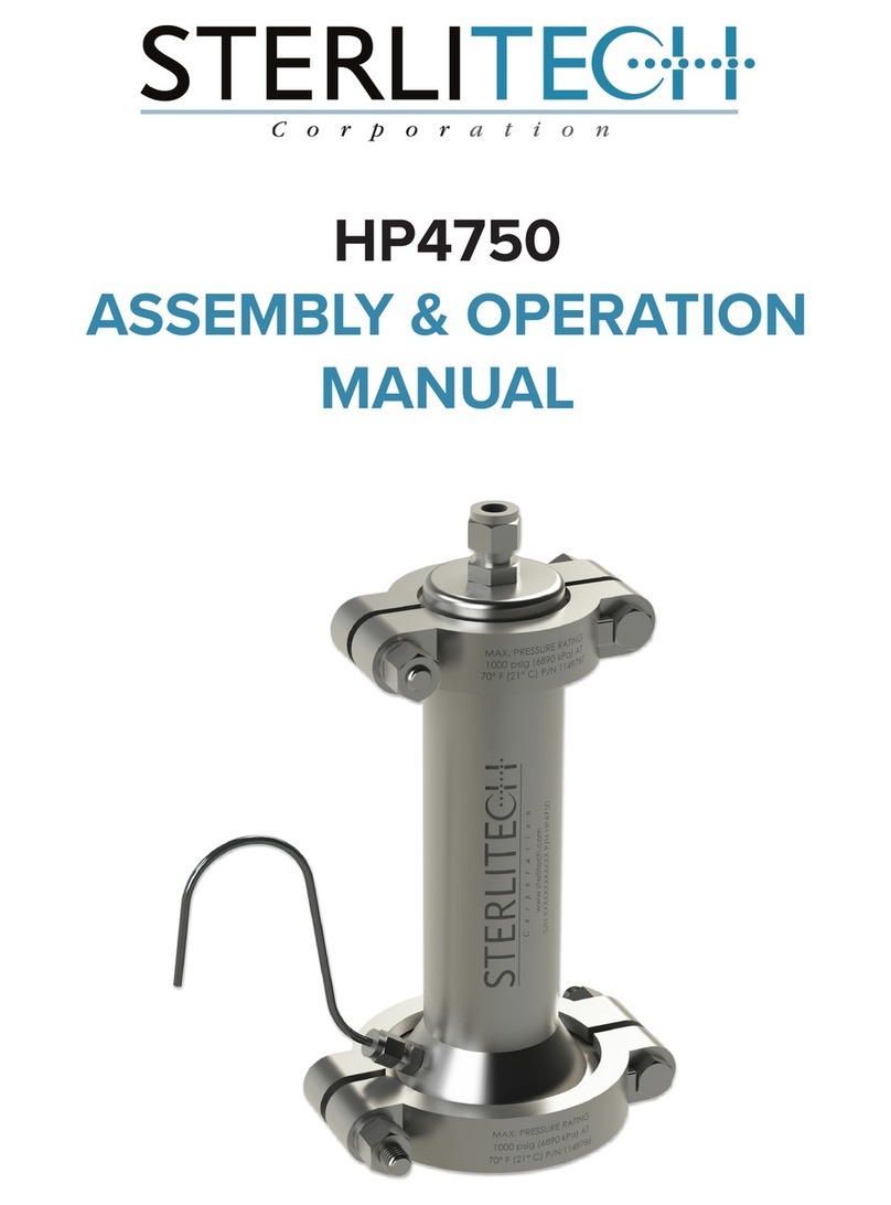 Sterlitech HP4750 Assembly & operation manual