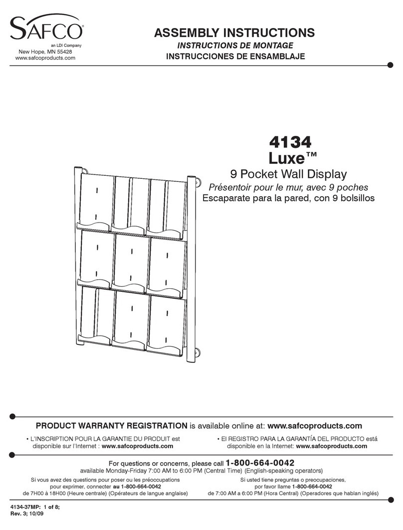 Safco Luxe 4134 User manual Safco Luxe 4134 User manual