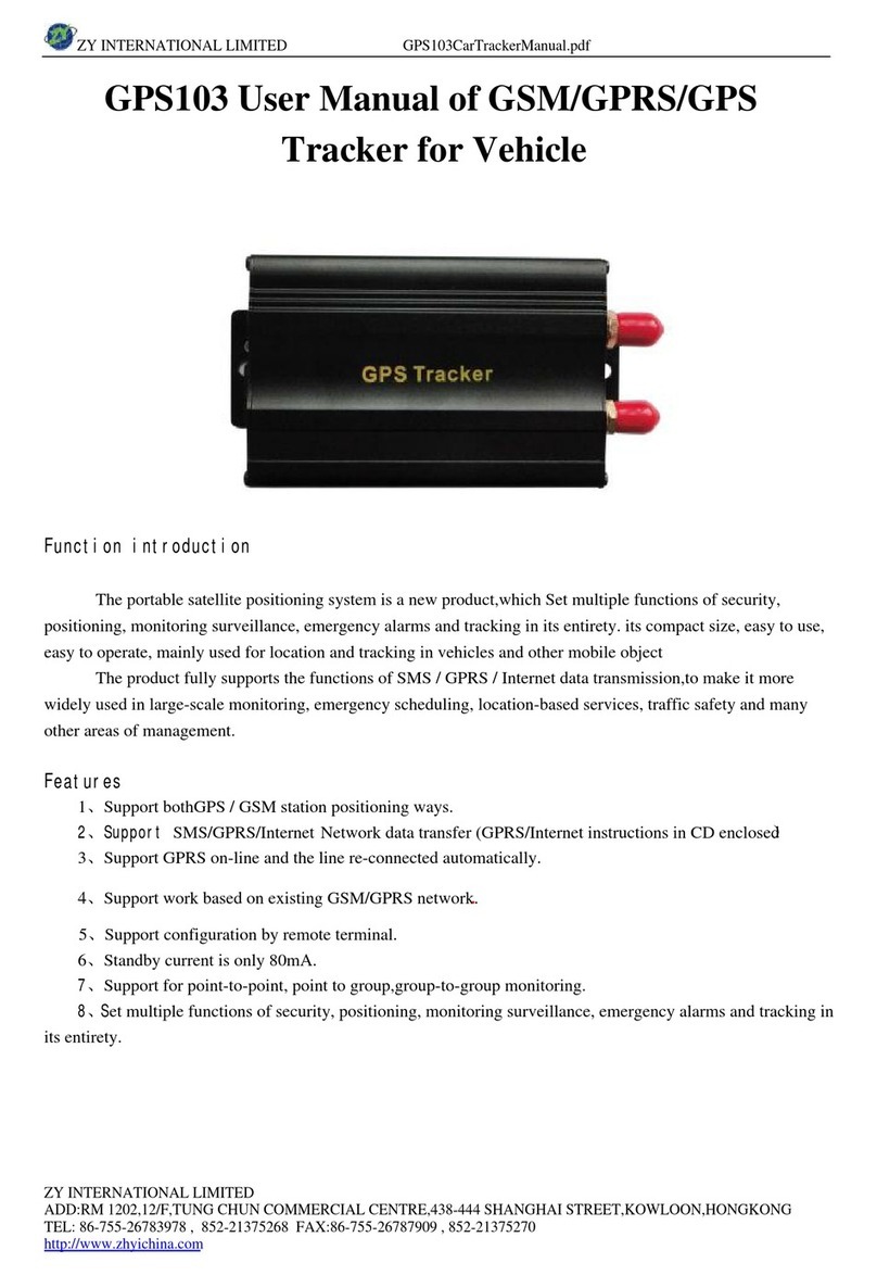 ZY International GPS103 user manual