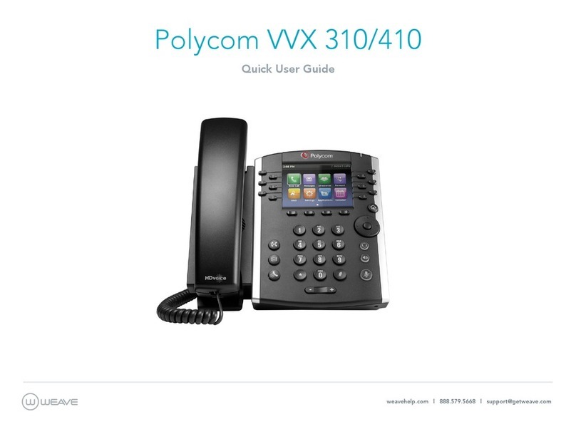 Polycom VVX 310 Instruction manual