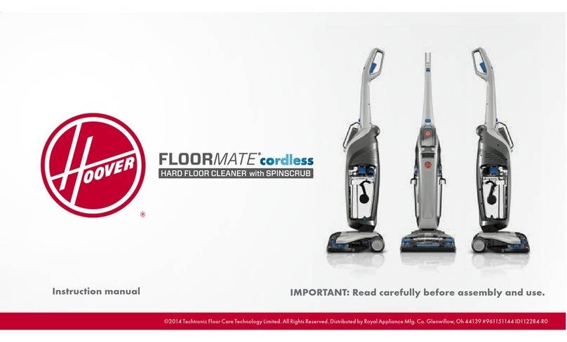 Hoover FloorMate, SpinScrub Floor Mate Spin Scrub Hard Floor... instruction manual