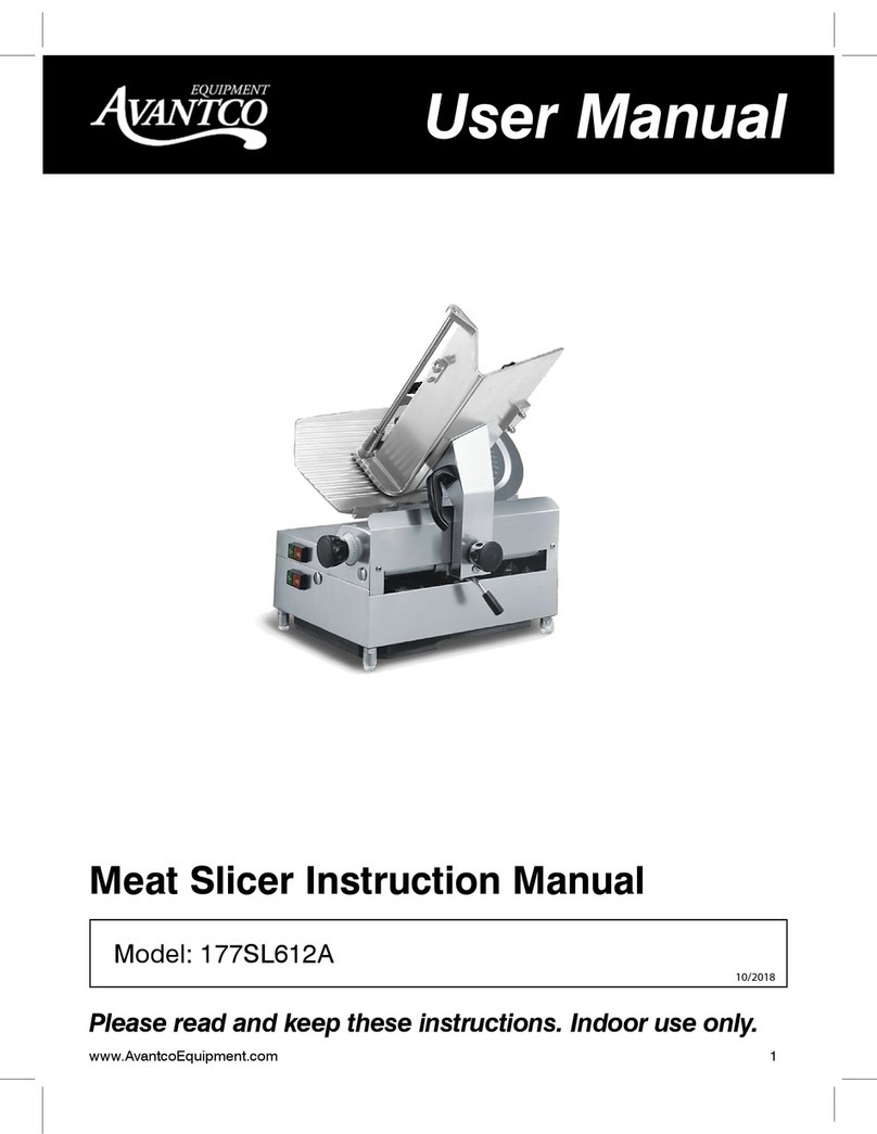 Avantco 177SL612A user manual