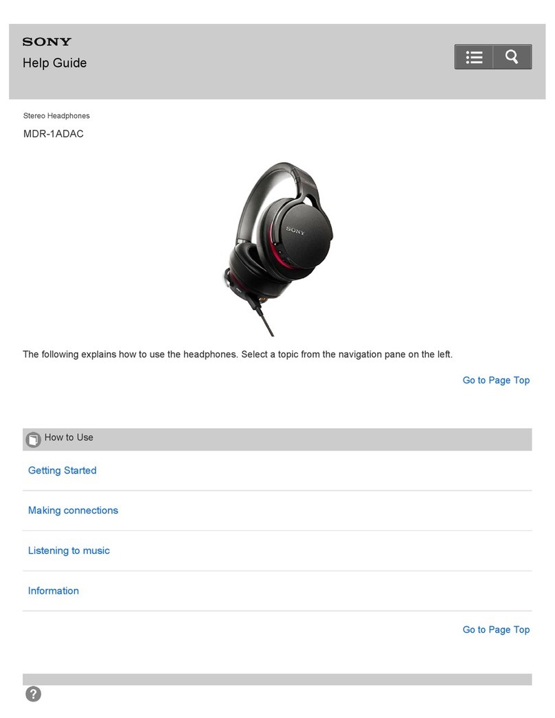 Sony MDR-1ADAC Help guide