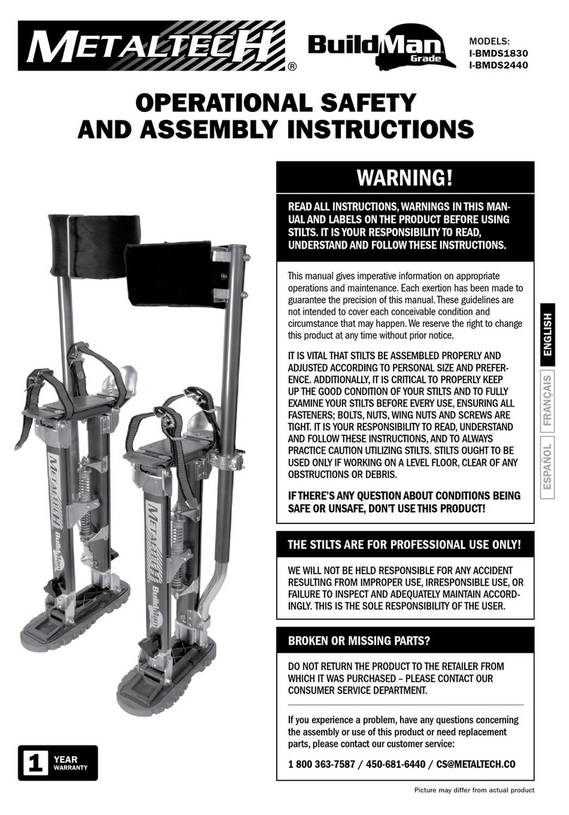 MetalTech BuildMan I-BMDS1830 User manual
