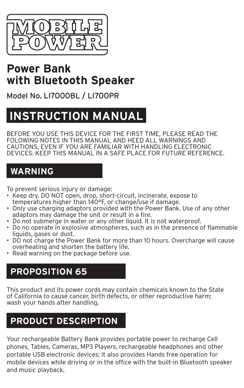 Mobile Power LI7000BL instruction manual Mobile Power LI7000BL instruction manual