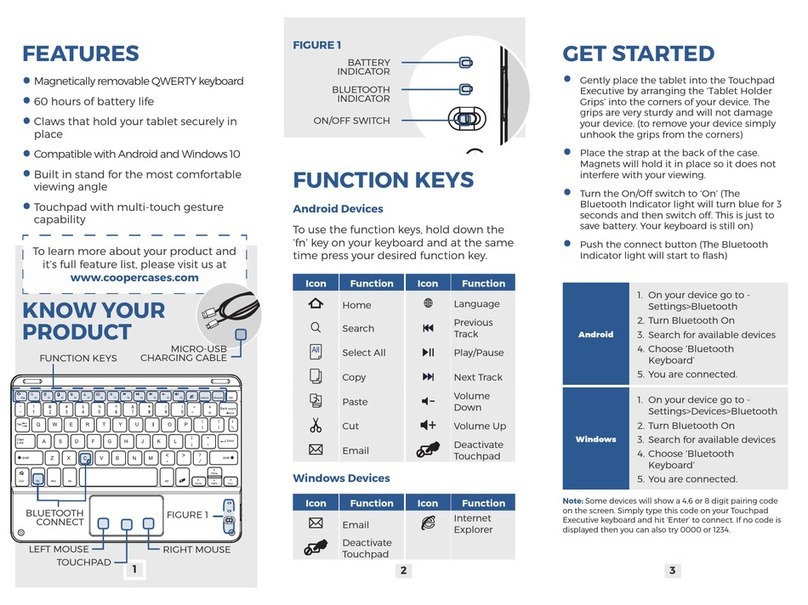 Cooper Cases Cooper Touchpad Executive User manual