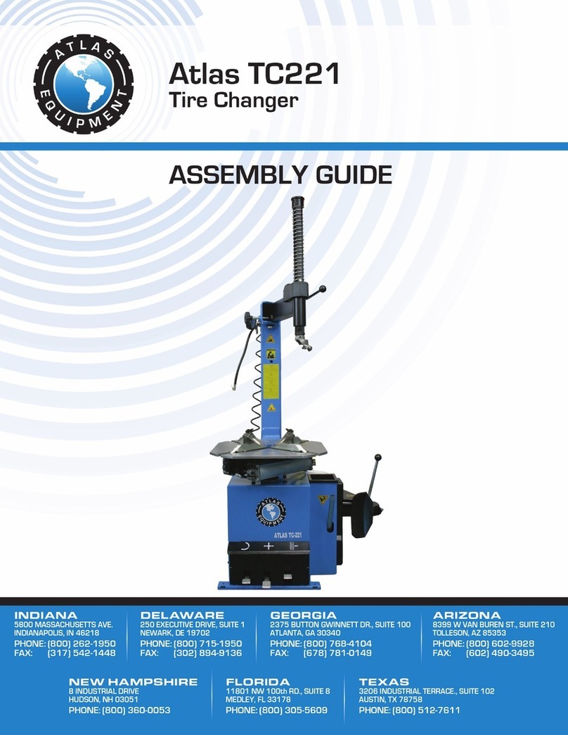 Atlas Equipment Atlas TC221 Assembly guide