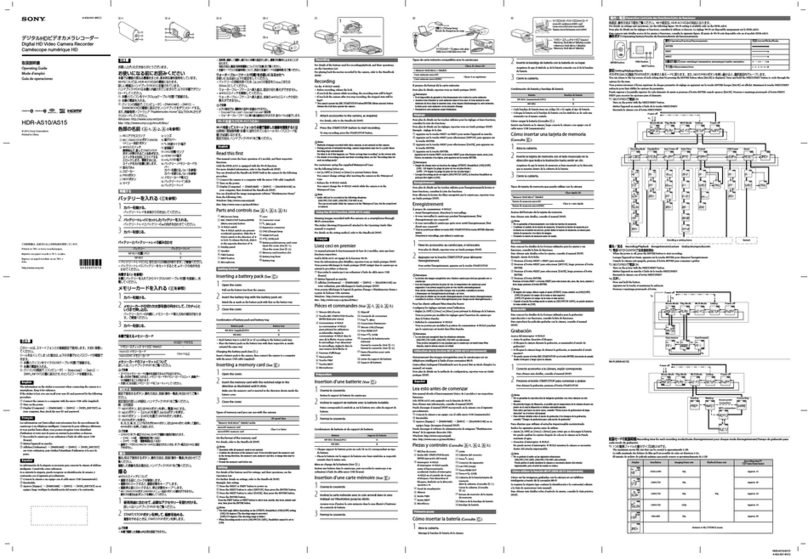Sony HDR-AS10 User manual