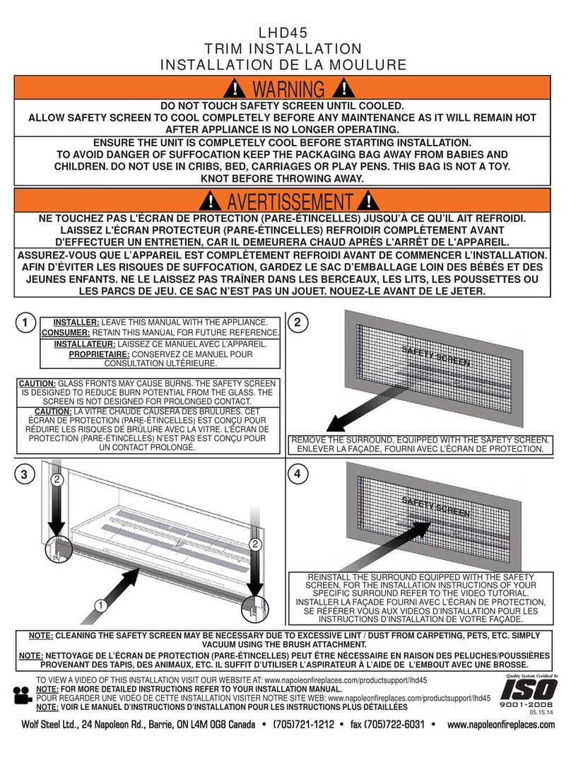 Napoleon LHD45 User manual