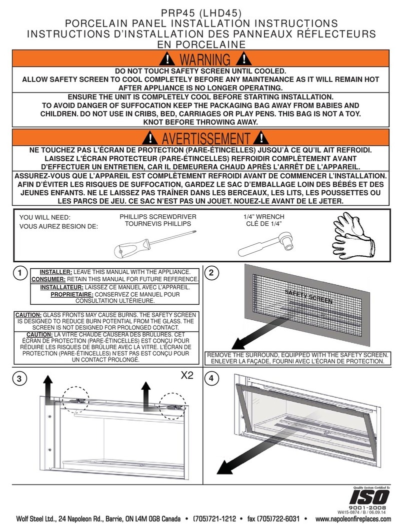 Napoleon PRP45 User manual