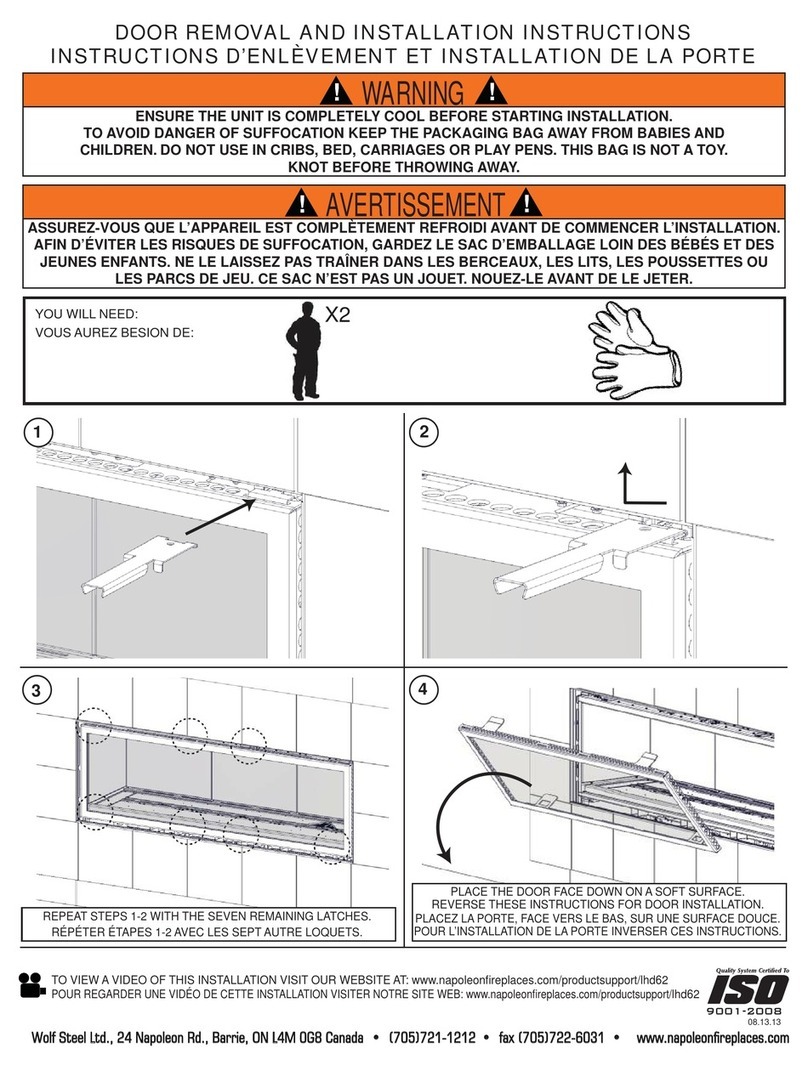 Napoleon LHD62 installation instructions
