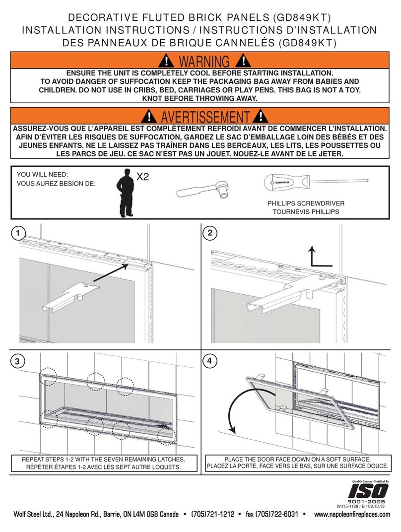 Napoleon GD849KT installation instructions