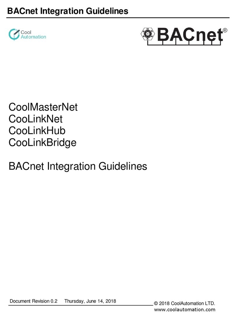 CoolAutomation CoolMasterNet Integration Guidelines