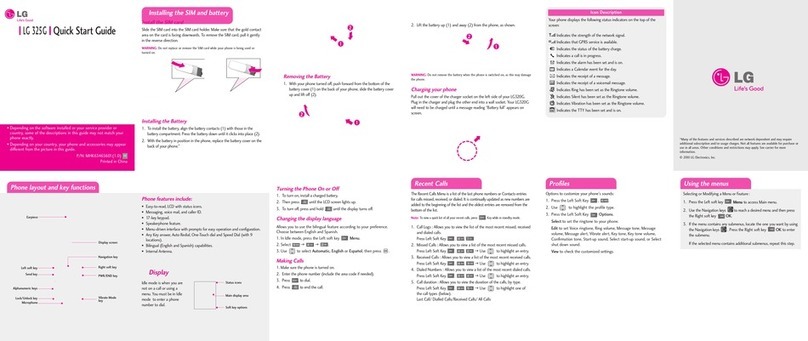 LG 325G User manual