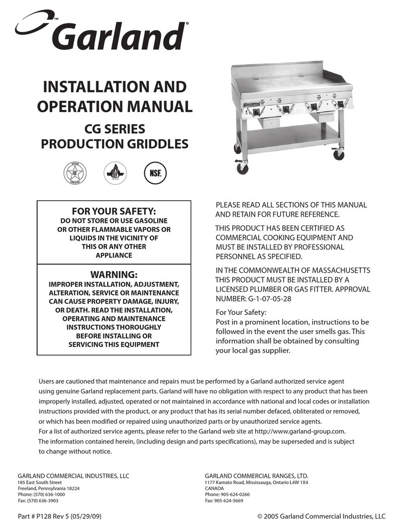 Garland CG-36R User manual