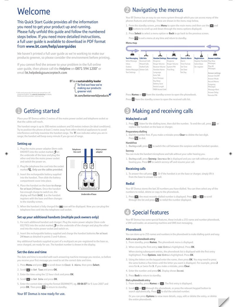 BT Domus User manual