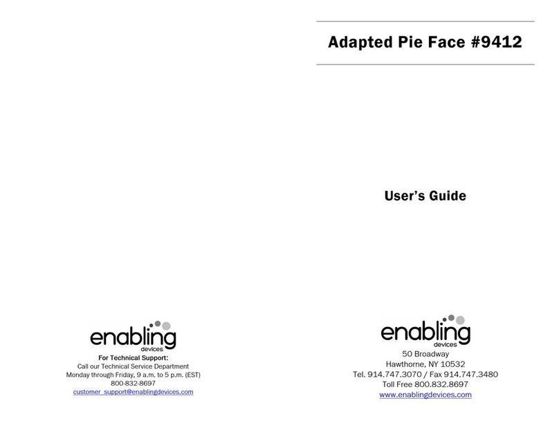 Enabling Devices Adapted Pie Face User manual Enabling Devices Adapted Pie Face User manual