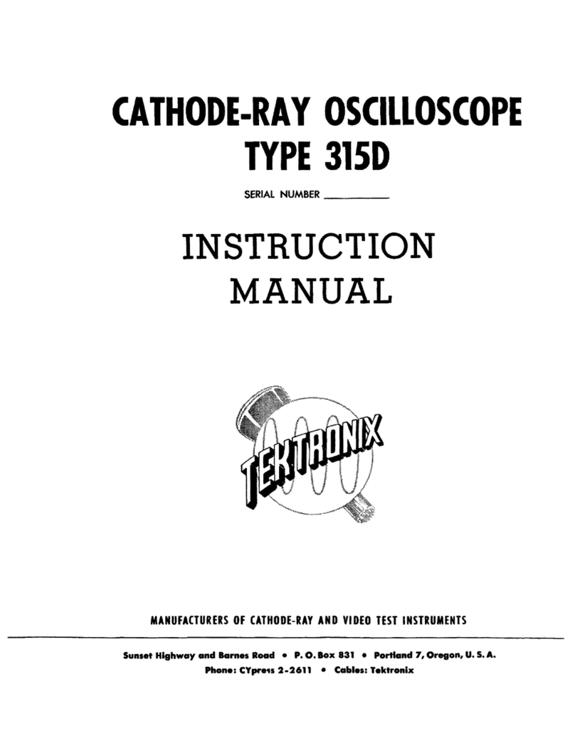 Tektronix 315D Series User manual