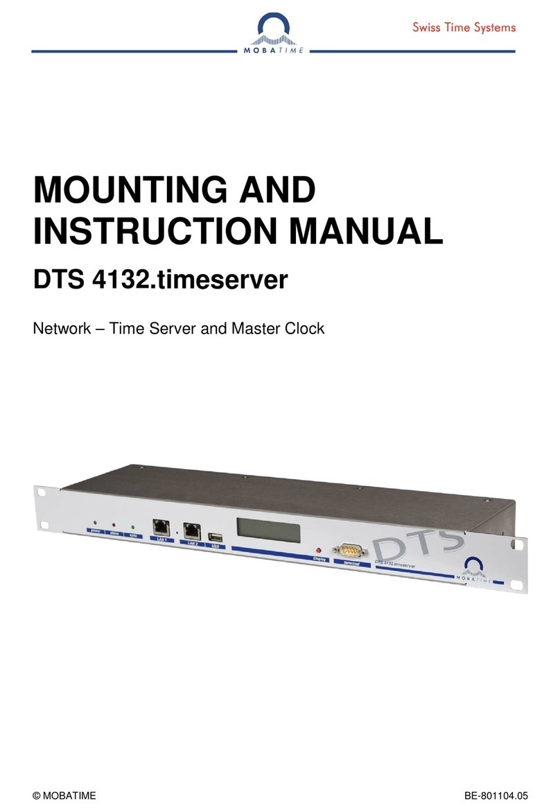 Mobatime DTS 4132.timeserver Mounting and instruction manual