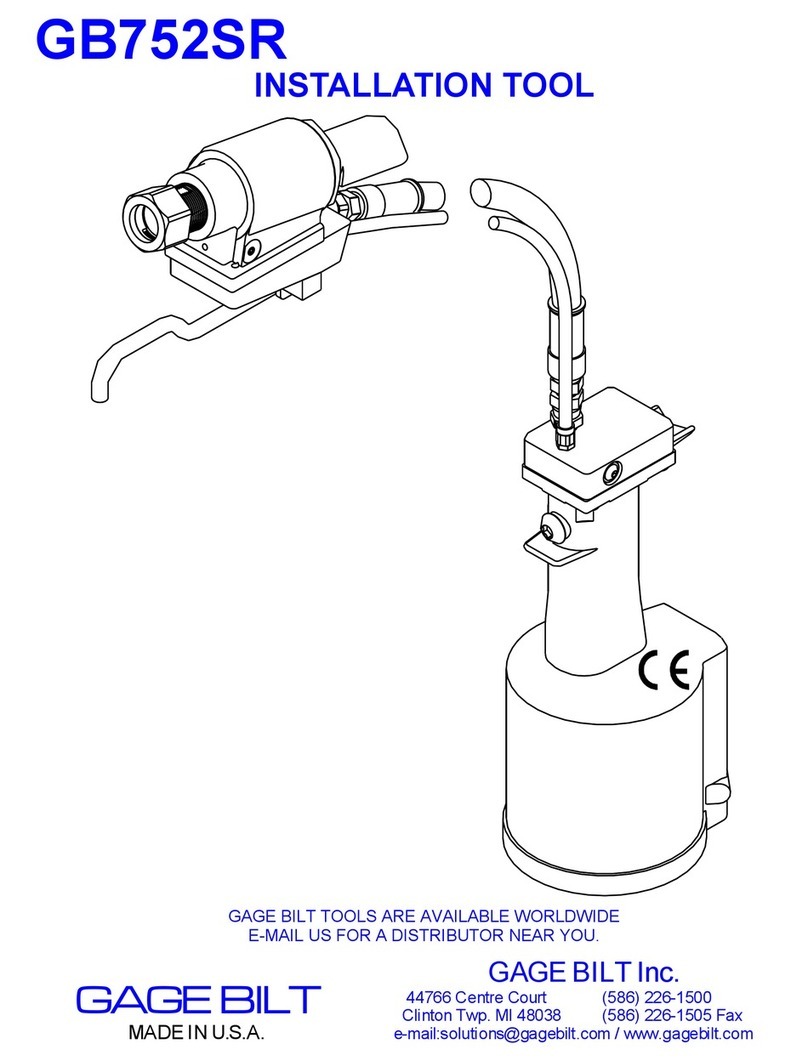 Gage Bilt GB752SR user manual