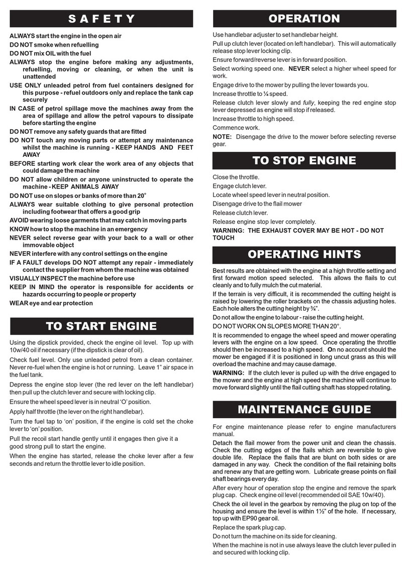 Tracmaster BCS630 Operating instructions & safety notes