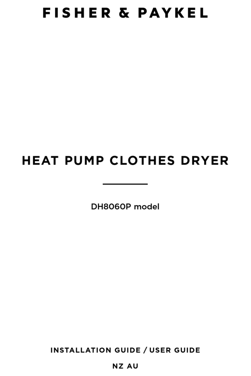Fisher & Paykel DH8060P Installation and user instruction manual