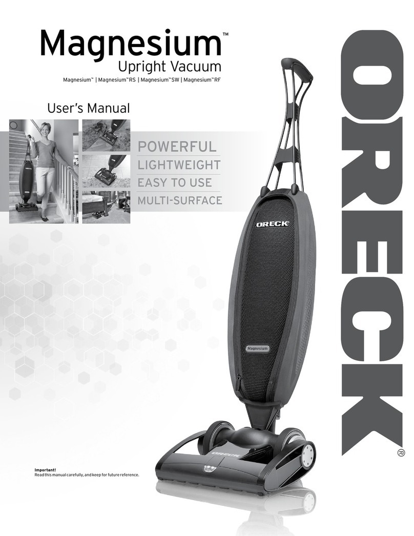 Oreck magnesium user manual