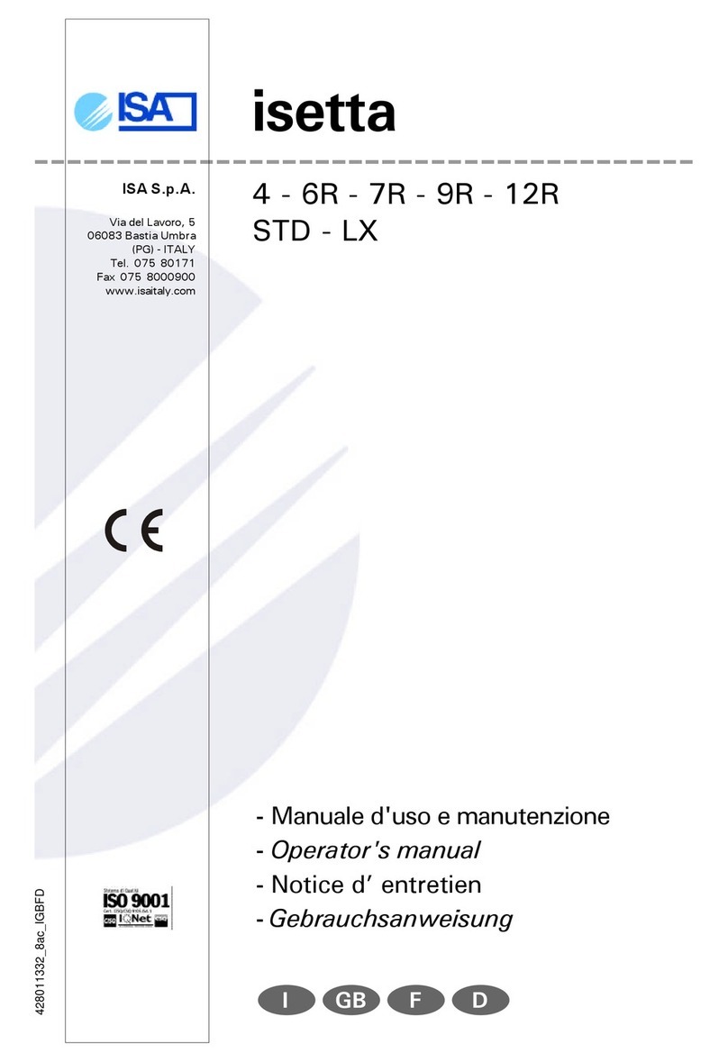 ISA Isetta 4 STD User manual