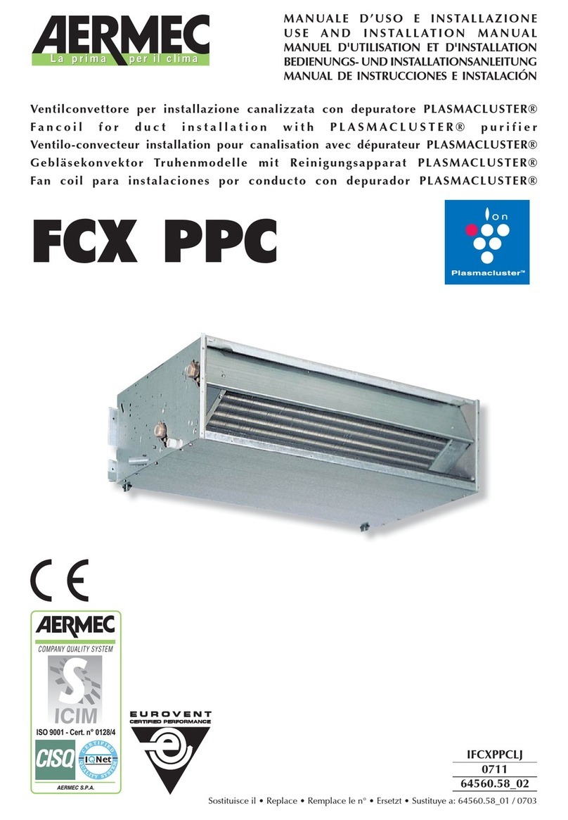 AERMEC FCX PPC Use and installation  manual