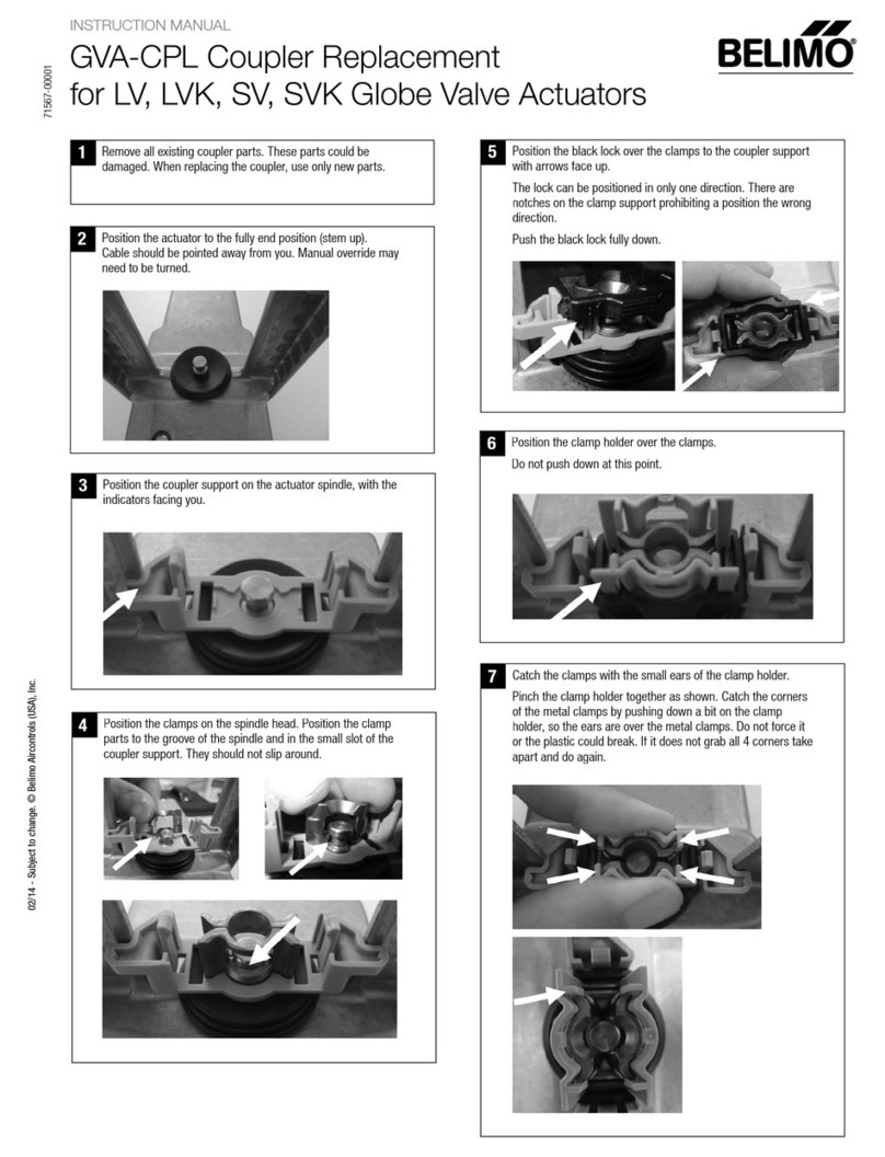 Belimo GVA-CPL instruction manual