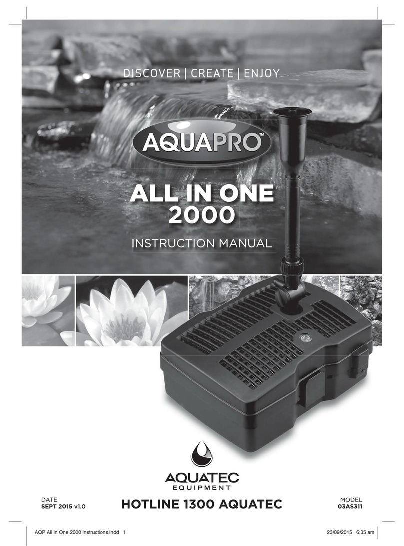 Aquatec AquaPro All in One 2000 instruction manual