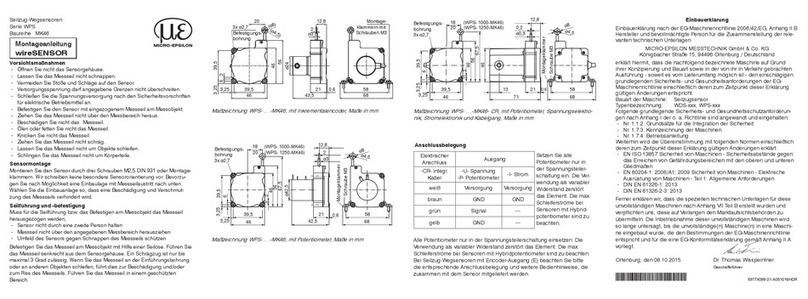 MICRO-EPSILON wireSENSOR WPS-MK46 User manual
